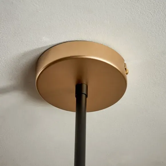 3-Light Ceiling Light with Adjustable Shades - Brass
