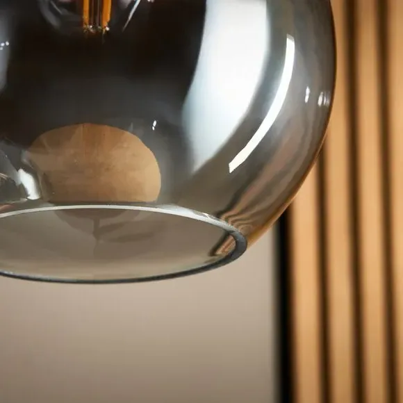 3-Light Cluster Ceiling Light - Black, Metal