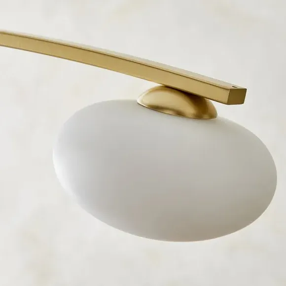 4-Light Adjustable Ceiling Light - White, Metal