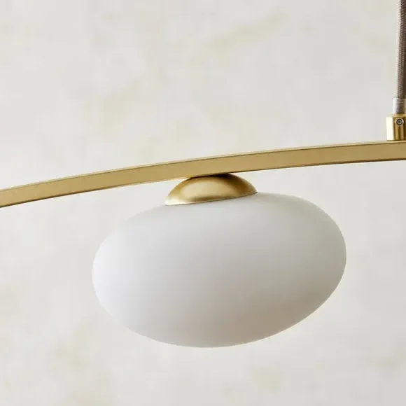 4-Light Adjustable Ceiling Light - White, Metal