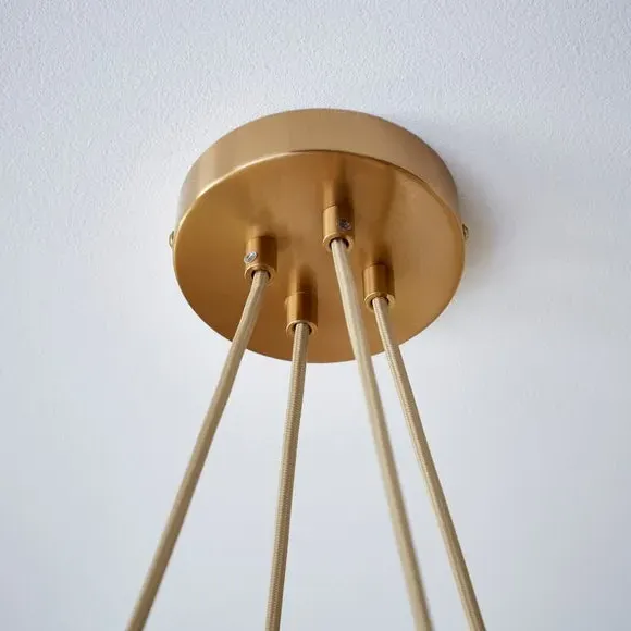 8-Light Ceiling Light - Brown, Glass
