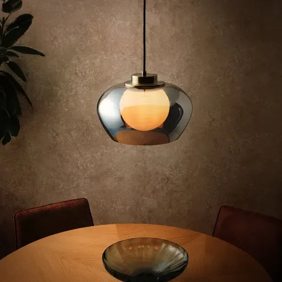 Adjustable Pendant Light - Black, Glass