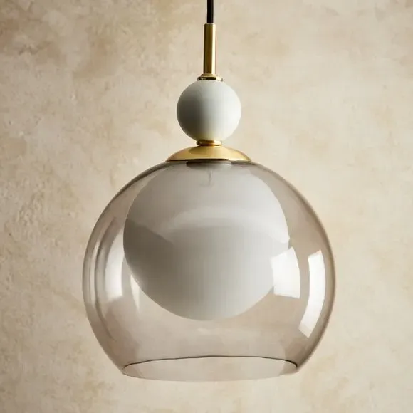 Adjustable Pendant Light - Black, Glass