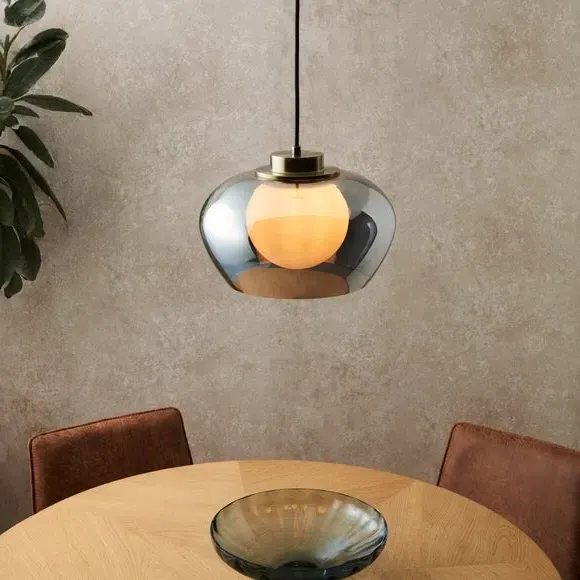 Adjustable Pendant Light - Black, Glass image