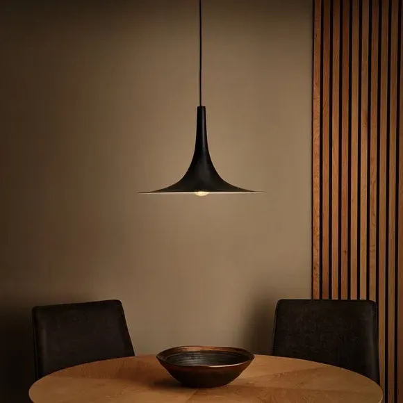 Adjustable Pendant Light - Black, Metal