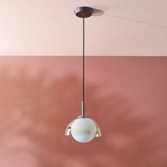 Adjustable Pendant Light - Brass, Metal Glass