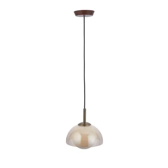 Adjustable Pendant Light - Brass, Metal Glass