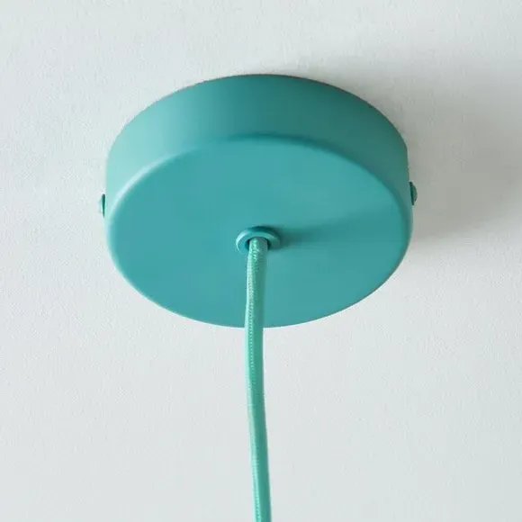 Adjustable Pendant Light - Green, Glass