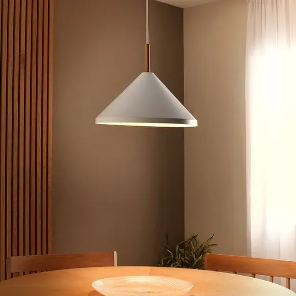 Adjustable Pendant Light - White, Metal