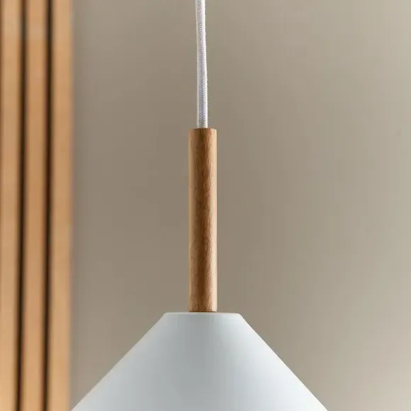 Adjustable Pendant Light - White, Metal