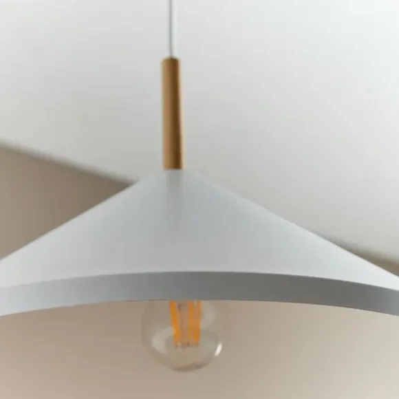 Adjustable Pendant Light - White, Metal