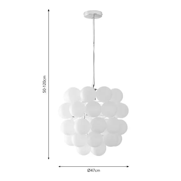 Adjustable Pendant Light - White, Steel