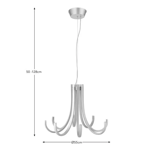 LED Touch Dimmable Chandelier - Gold