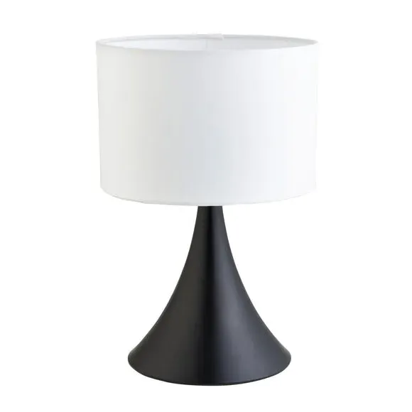 Modern Table Lamp with In-Line Switch - Black