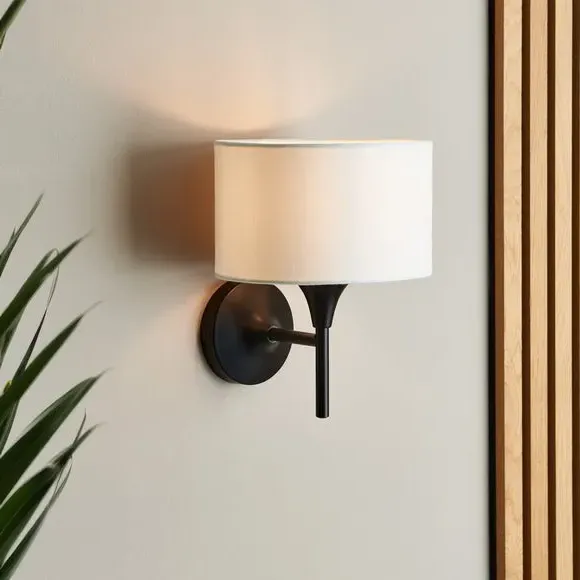 Modern Wall Light Dimmable - Black/White image