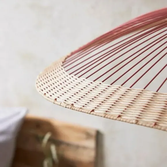 Oversized Pendant Light Dimmable - Clay, Rattan