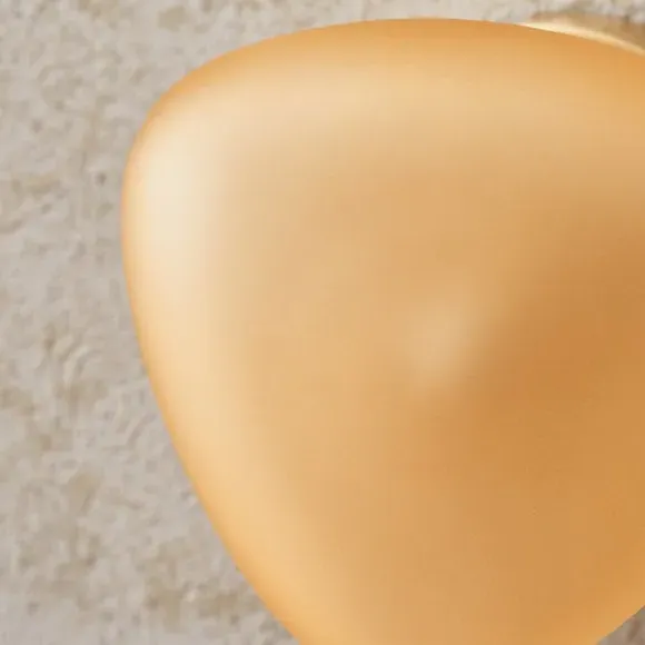 Pebble Wall Light with Dimmer - Amber, Glass