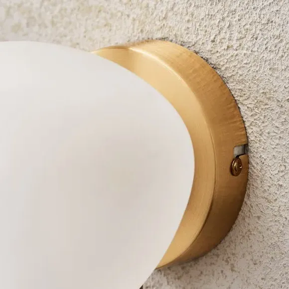 Pebble Wall Light with Dimmer - Gold, Glass