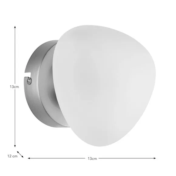 Pebble Wall Light with Dimmer - Gold, Glass