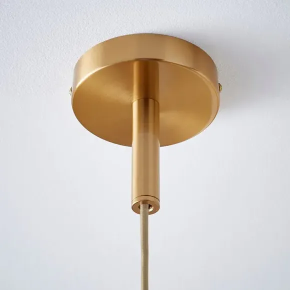Pendant Light Tortoiseshell Design - Brown, Glass