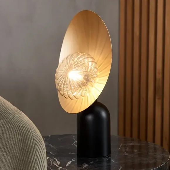 Table Lamp with Touch Control - Brass, Metal image