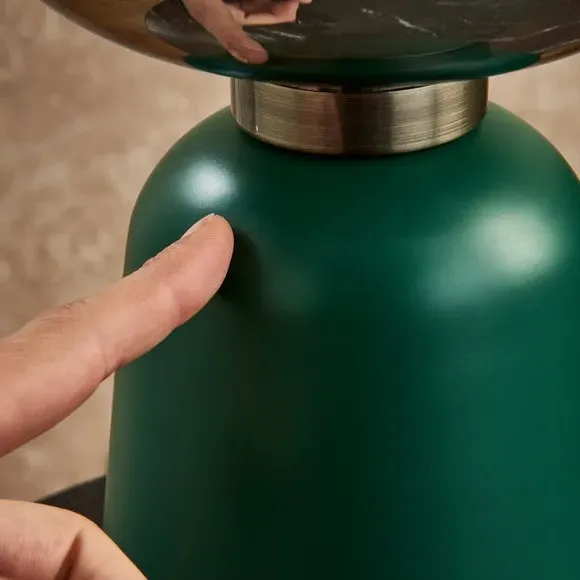 Touch Dimmable Table Lamp - Green, Glass