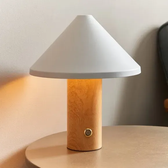 Touch Dimmable Table Lamp - White, Metal image