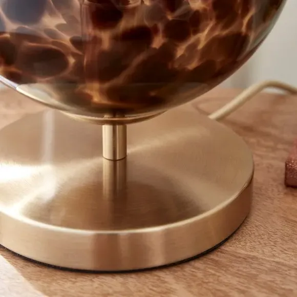 Touch Table Lamp - Brown, Glass
