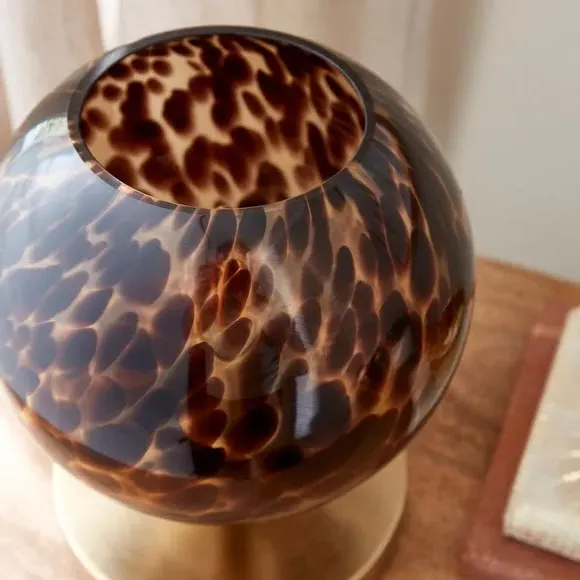 Touch Table Lamp - Brown, Glass