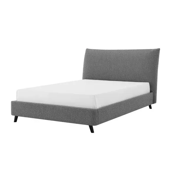 Pillow Back Bed Frame - Grey, Boucle