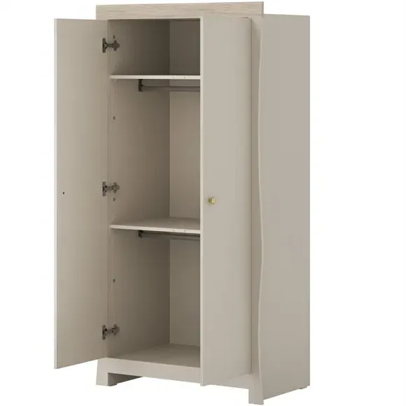 3-Drawer Chest & Wardrobe Set - Cashmere