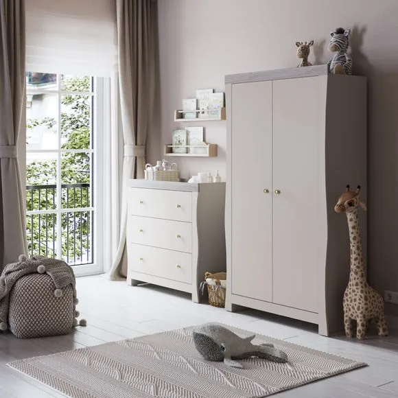 3-Drawer Chest & Wardrobe Set - Cashmere image