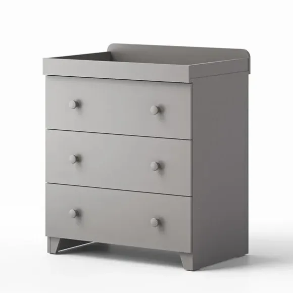 3-Drawer Chest & Wardrobe Set - Grey