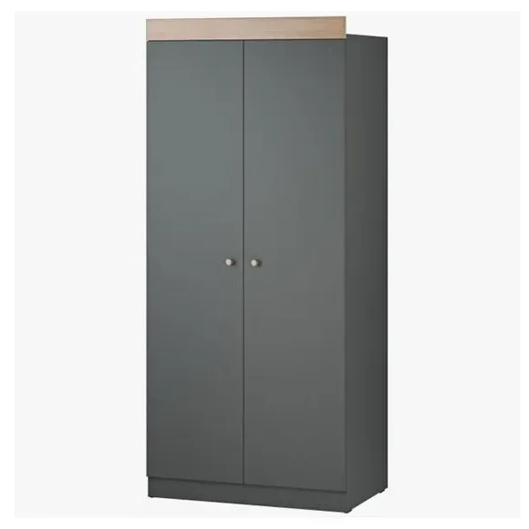 3-Drawer Chest & Wardrobe Set - Grey, Oak