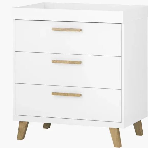 3-Drawer Chest & Wardrobe Set - White