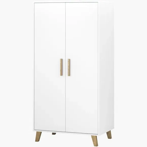3-Drawer Chest & Wardrobe Set - White