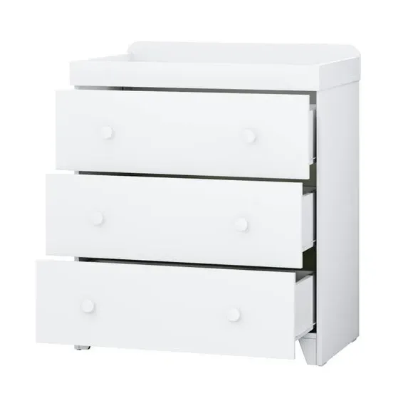3-Drawer Chest & Wardrobe Set - White