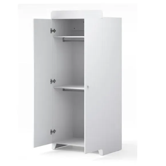 3-Drawer Chest & Wardrobe Set - White