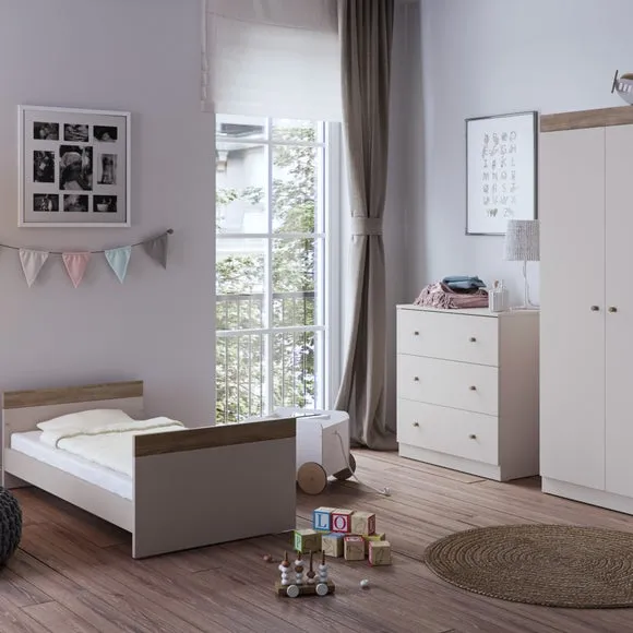 3-Piece Nursery Set with Convertible Cot - Cashmere