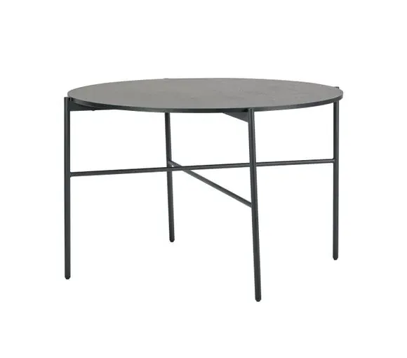 4-Seater Round Dining Table - Black