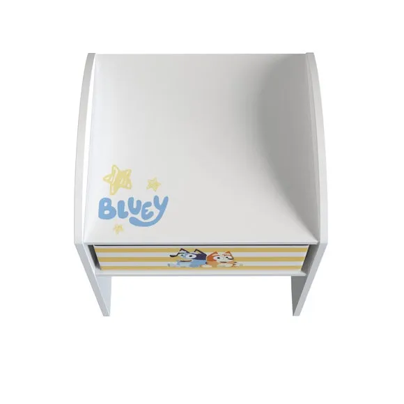 Bedside Table with Drawer - White, Wood