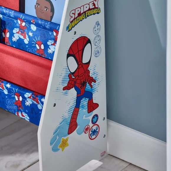 Front-Facing Bookcase with Character Design - White