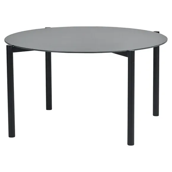 Round Coffee Table - Black, Marble Ceramic