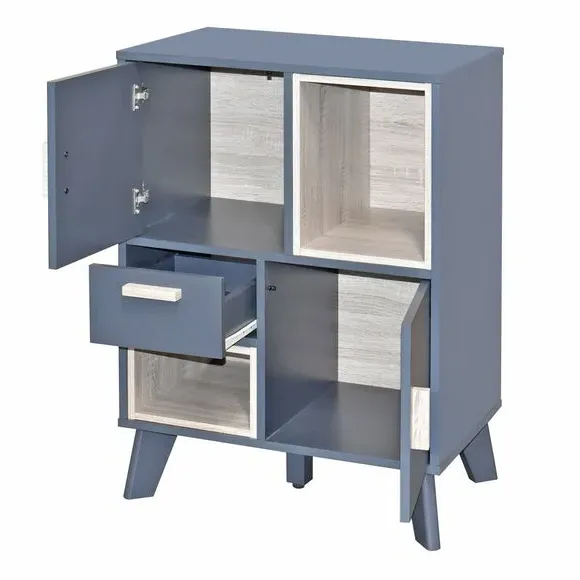 Small Cabinet with Storage - Grey, Oak