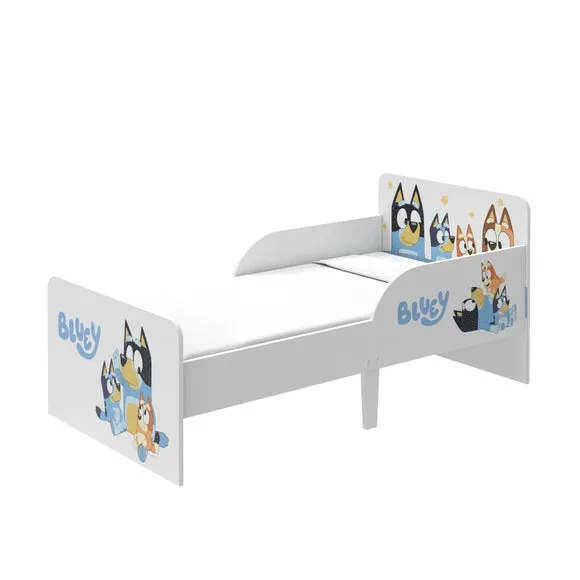 Toddler Bed with Safety Sides - White, Wood