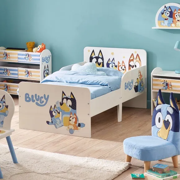 Toddler Bed with Safety Sides - White, Wood image