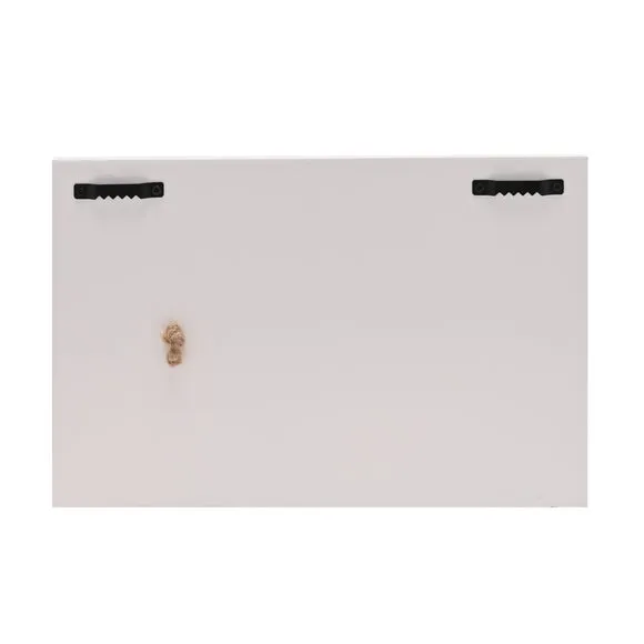 Rectangular Wall Plaque with Jar - Brown, Wood