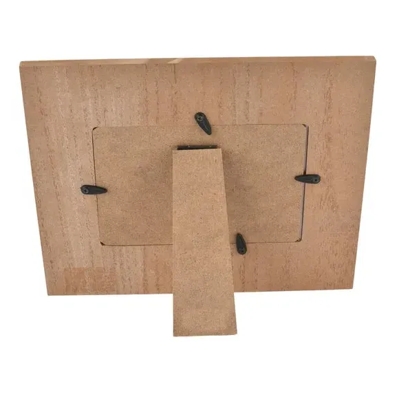 Standing Photo Frame Engaged - White, Wood
