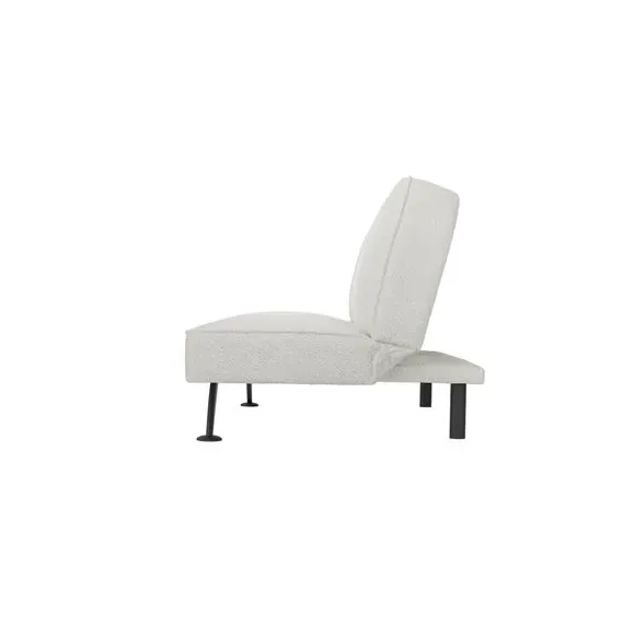 2-Seater Sofa Bed Click Clack - Ivory, Boucle