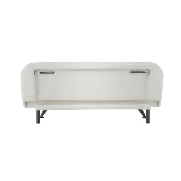 2-Seater Sofa Bed Click Clack - Ivory, Boucle